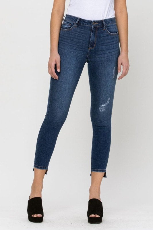 Jamie step hem skinny jeans sales